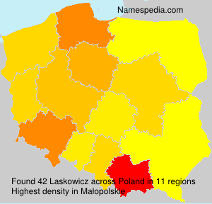 Surname Laskowicz in Poland Surname Laskowicz in Poland