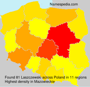 Surname Laszczewski in Poland Surname Laszczewski in Poland