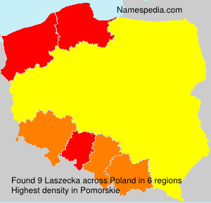 Surname Laszecka in Poland Surname Laszecka in Poland