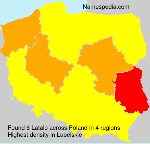 Surname Latalo in Poland Surname Latalo in Poland
