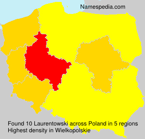 Surname Laurentowski in Poland Surname Laurentowski in Poland