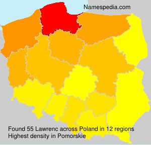 Surname Lawrenc in Poland Surname Lawrenc in Poland
