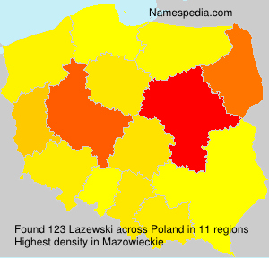 Surname Lazewski in Poland Surname Lazewski in Poland