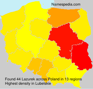 Surname Lazurek in Poland Surname Lazurek in Poland