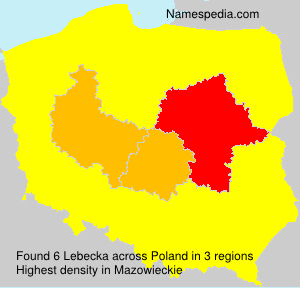 Surname Lebecka in Poland Surname Lebecka in Poland