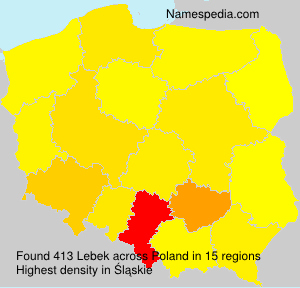 Surname Lebek in Poland Surname Lebek in Poland