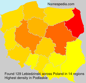 Surname Lebiedzinski in Poland Surname Lebiedzinski in Poland