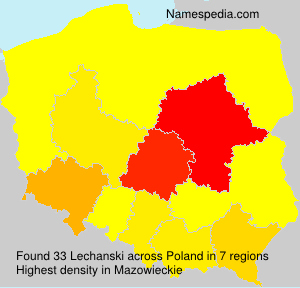 Surname Lechanski in Poland Surname Lechanski in Poland
