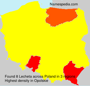 Surname Lecheta in Poland Surname Lecheta in Poland