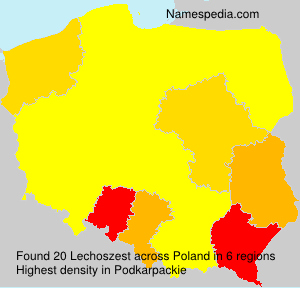 Surname Lechoszest in Poland Surname Lechoszest in Poland