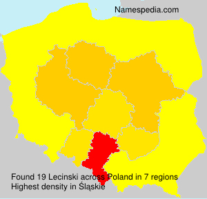 Surname Lecinski in Poland Surname Lecinski in Poland