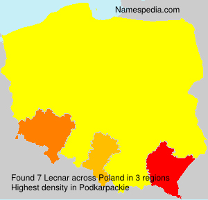 Surname Lecnar in Poland Surname Lecnar in Poland