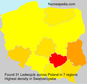 Surname Ledwojcik in Poland Surname Ledwojcik in Poland