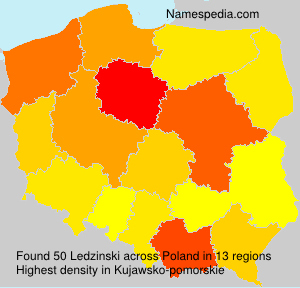 Surname Ledzinski in Poland Surname Ledzinski in Poland