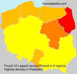 Surname Legacki in Poland Surname Legacki in Poland