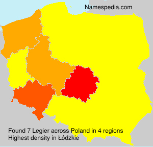 Surname Legier in Poland Surname Legier in Poland