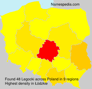Surname Legocki in Poland Surname Legocki in Poland