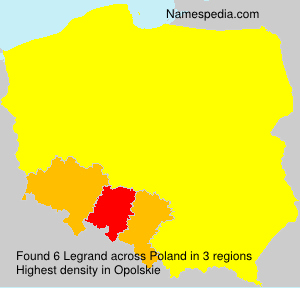 Surname Legrand in Poland Surname Legrand in Poland