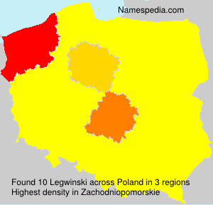 Surname Legwinski in Poland Surname Legwinski in Poland