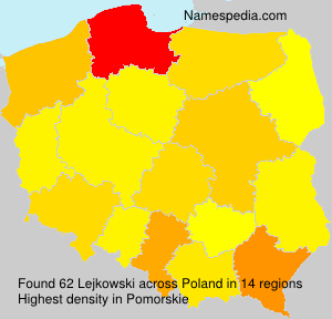 Surname Lejkowski in Poland Surname Lejkowski in Poland
