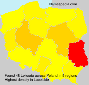 Surname Lejwoda in Poland Surname Lejwoda in Poland