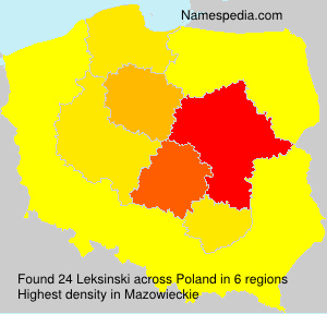 Surname Leksinski in Poland Surname Leksinski in Poland