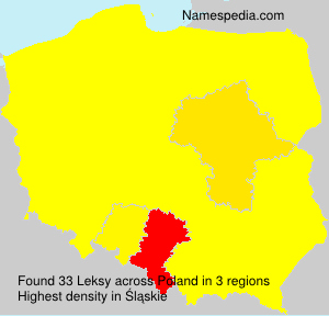 Surname Leksy in Poland Surname Leksy in Poland