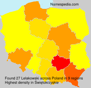 Surname Lelakowski in Poland Surname Lelakowski in Poland