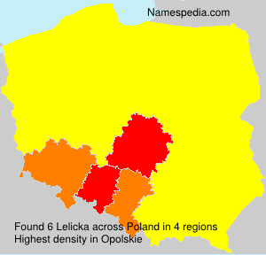 Surname Lelicka in Poland Surname Lelicka in Poland