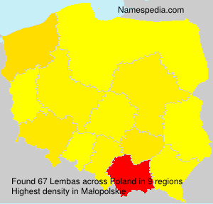 Surname Lembas in Poland Surname Lembas in Poland
