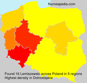 Surname Lemiszewski in Poland Surname Lemiszewski in Poland