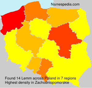 Surname Lemm in Poland