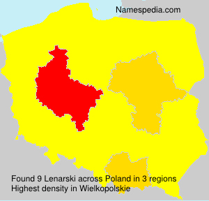 Surname Lenarski in Poland Surname Lenarski in Poland