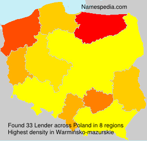 Surname Lender in Poland Surname Lender in Poland