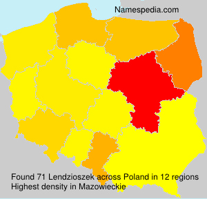Surname Lendzioszek in Poland Surname Lendzioszek in Poland