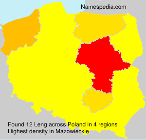 Surname Leng in Poland Surname Leng in Poland