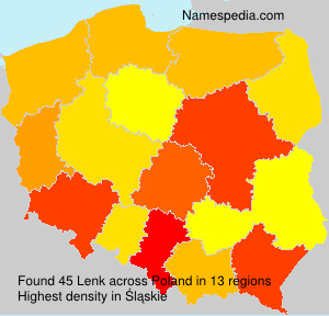 Surname Lenk in Poland Surname Lenk in Poland