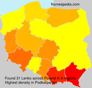 Surname Lenko in Poland Surname Lenko in Poland