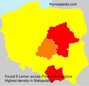 Surname Lerner in Poland Surname Lerner in Poland