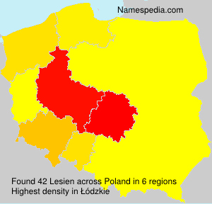 Surname Lesien in Poland Surname Lesien in Poland