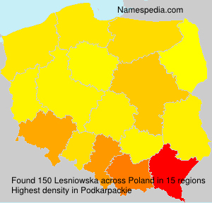 Surname Lesniowska in Poland Surname Lesniowska in Poland