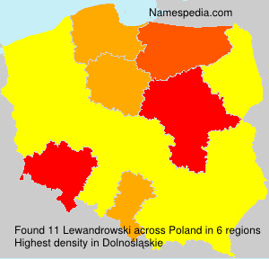 Surname Lewandrowski in Poland Surname Lewandrowski in Poland