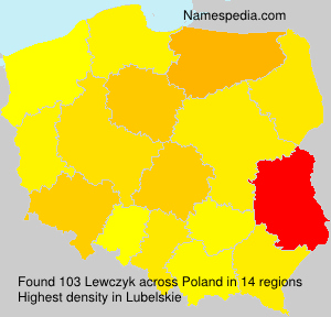 Surname Lewczyk in Poland Surname Lewczyk in Poland