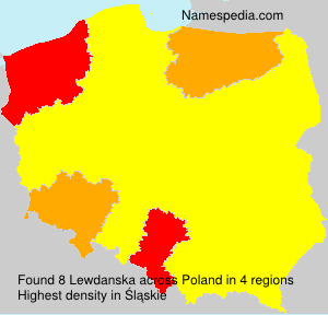 Surname Lewdanska in Poland Surname Lewdanska in Poland