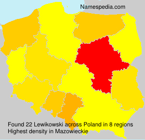 Surname Lewikowski in Poland Surname Lewikowski in Poland