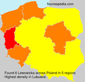 Surname Lewowicka in Poland Surname Lewowicka in Poland