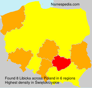 Surname Libicka in Poland Surname Libicka in Poland