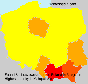 Surname Libuszewska in Poland Surname Libuszewska in Poland