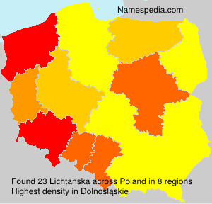 Surname Lichtanska in Poland Surname Lichtanska in Poland