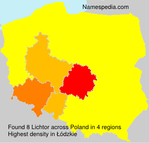 Surname Lichtor in Poland Surname Lichtor in Poland